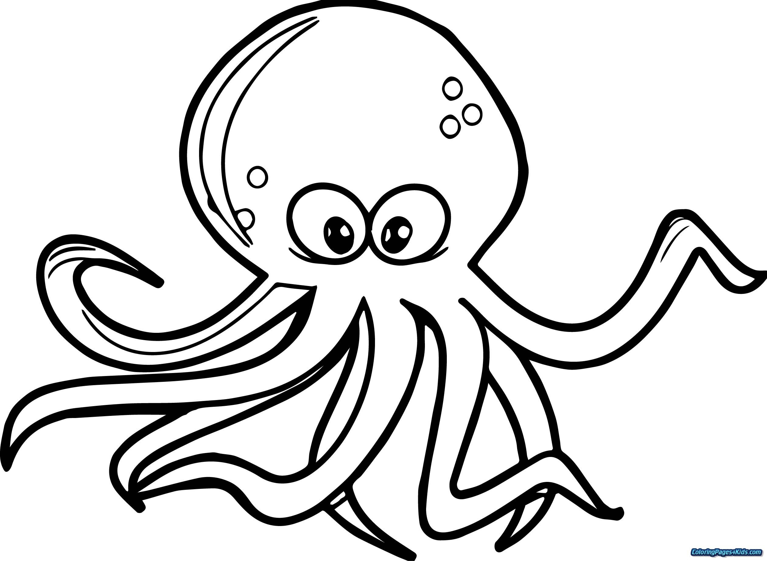 Octopus Drawing For Kids at PaintingValley.com | Explore collection of ...