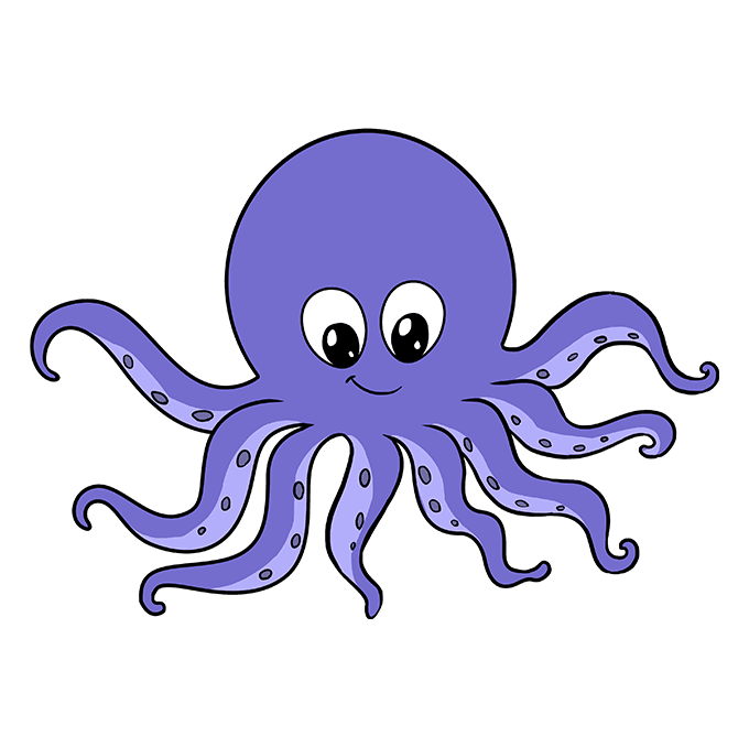 680x678 How To Draw An Octopus - Octopus Drawing Pictures