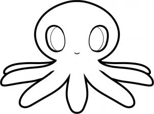 302x224 How To Draw How To Draw An Octopus For Kids - Octopus Drawing Pictures