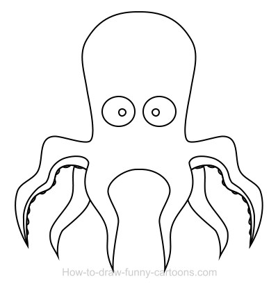 400x412 octopus drawing easy an cartoon sweet sardinia octopus drawing - Octopus Drawing Pictures