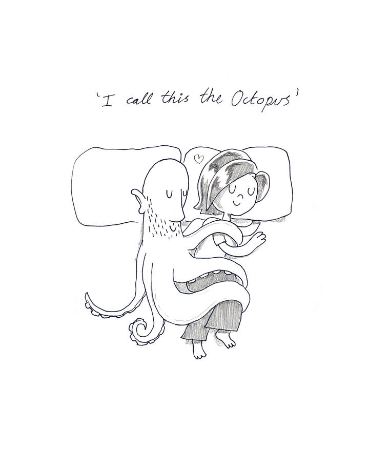 720x900 The Octopus Drawing - Octopus Drawing Pictures