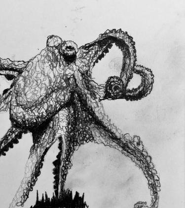 375x423 Dancing Octopus Drawing - Octopus Drawing Pictures