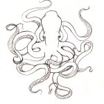 150x150 octopus outline drawing an octopus drawing at getdrawings free - Octopus Outline Drawing