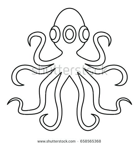 450x470 octopus outline robot octopus icon outline octopus outline drawing - Octopus Outline Drawing
