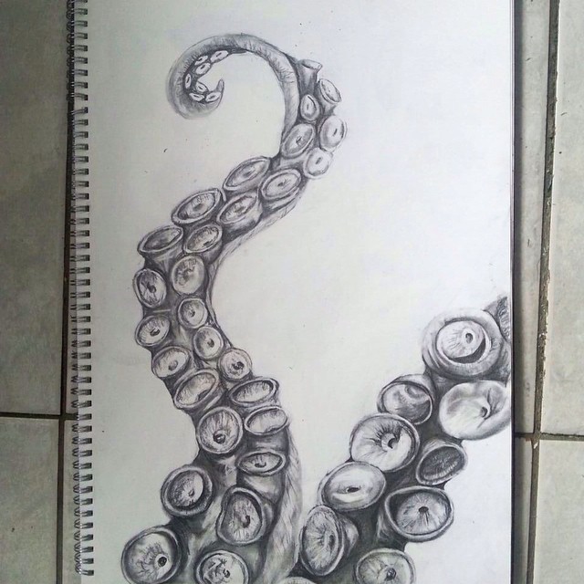 octopus tentacles painting