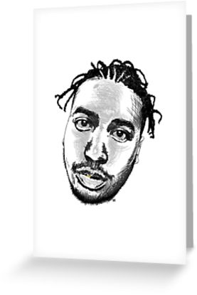 277x415 Ol' Dirty Bastard Greeting Cards - Odb Drawing