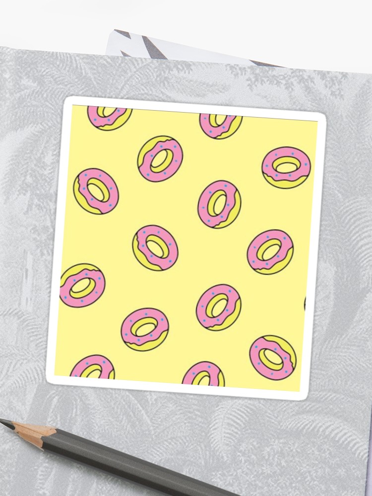750x1000 odd future donut logo pattern sticker - Odd Future Donut Drawing