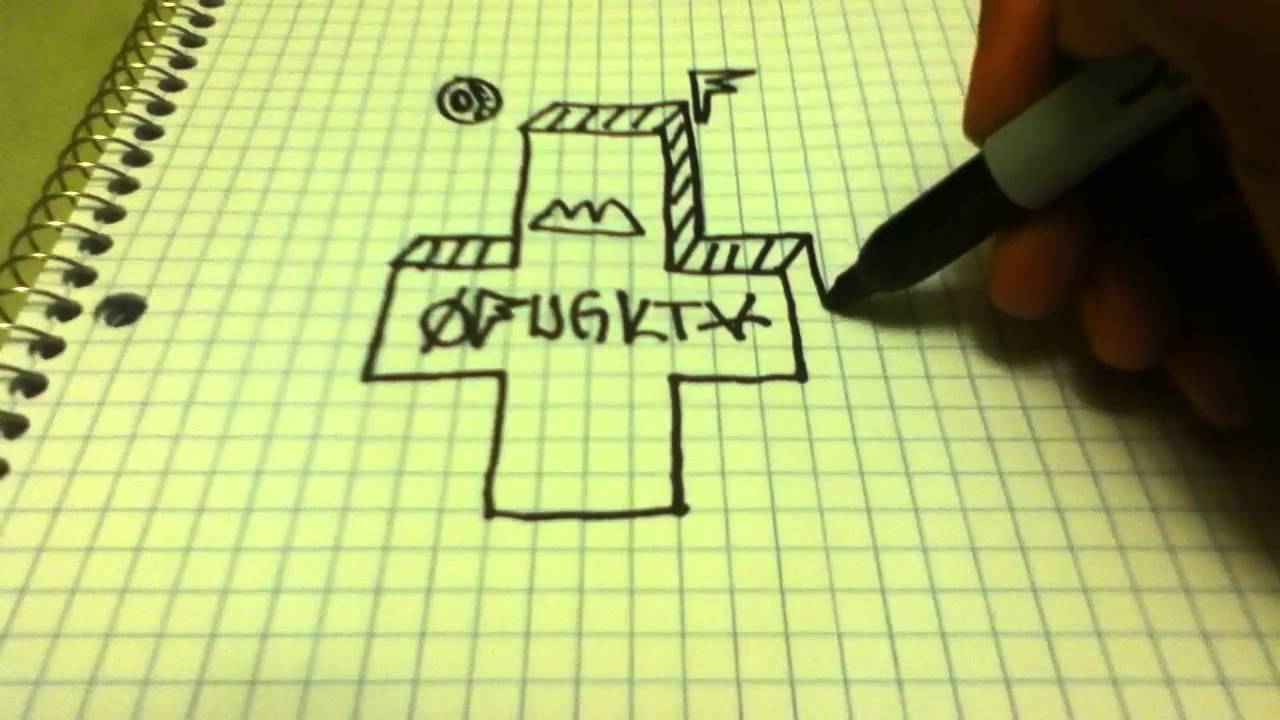 1280x720 how to draw the odd future cross - Odd Future Drawings