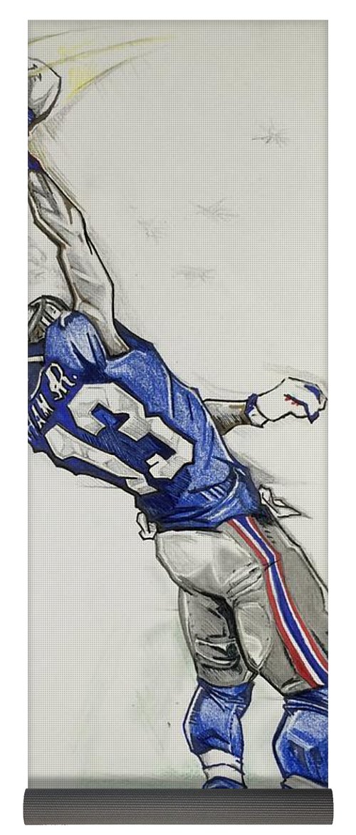 500x1171 odell beckham jr the catch yoga mat for sale - Odell Beckham Jr Catch Drawing