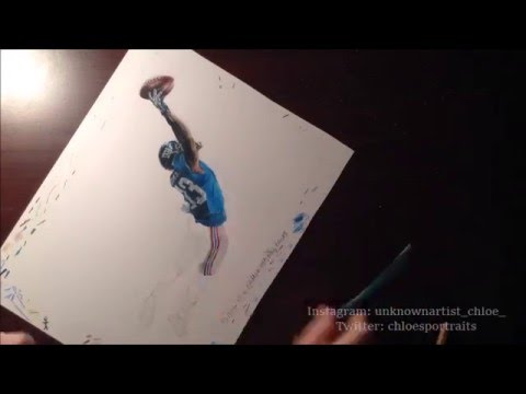 480x360 drawing odell beckham jr - Odell Beckham Jr Catch Drawing