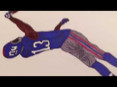 480x360 odell beckham jr drawing time lapse - Odell Beckham Jr Drawing Step By Step