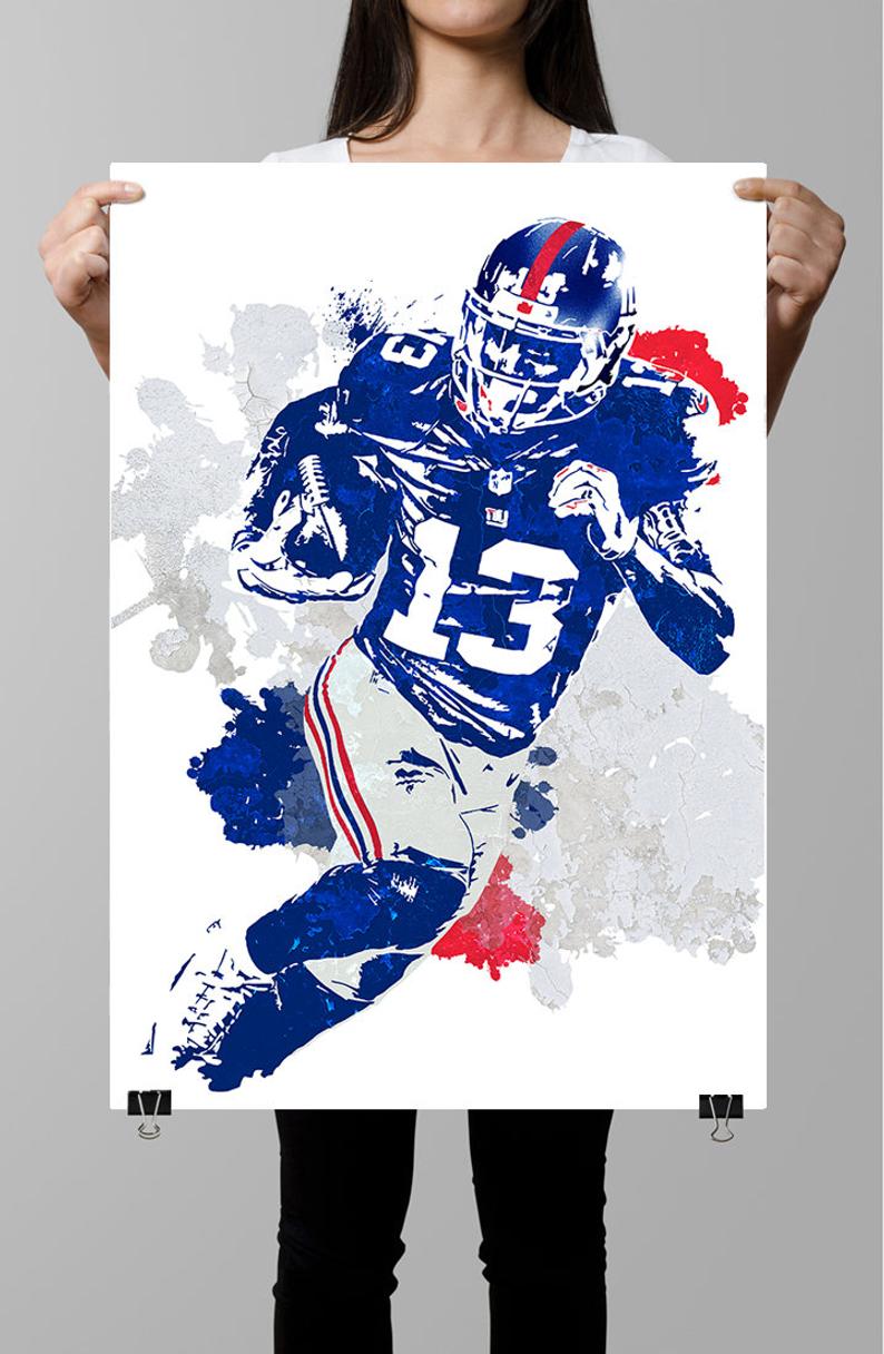 794x1216 fan art poster odell beckham jr new york giants poster wall etsy - Odell Beckham Jr Drawing Step By Step