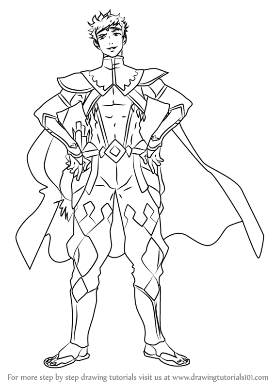 567x800 learn how to draw odin from fire emblem - Odin Drawing