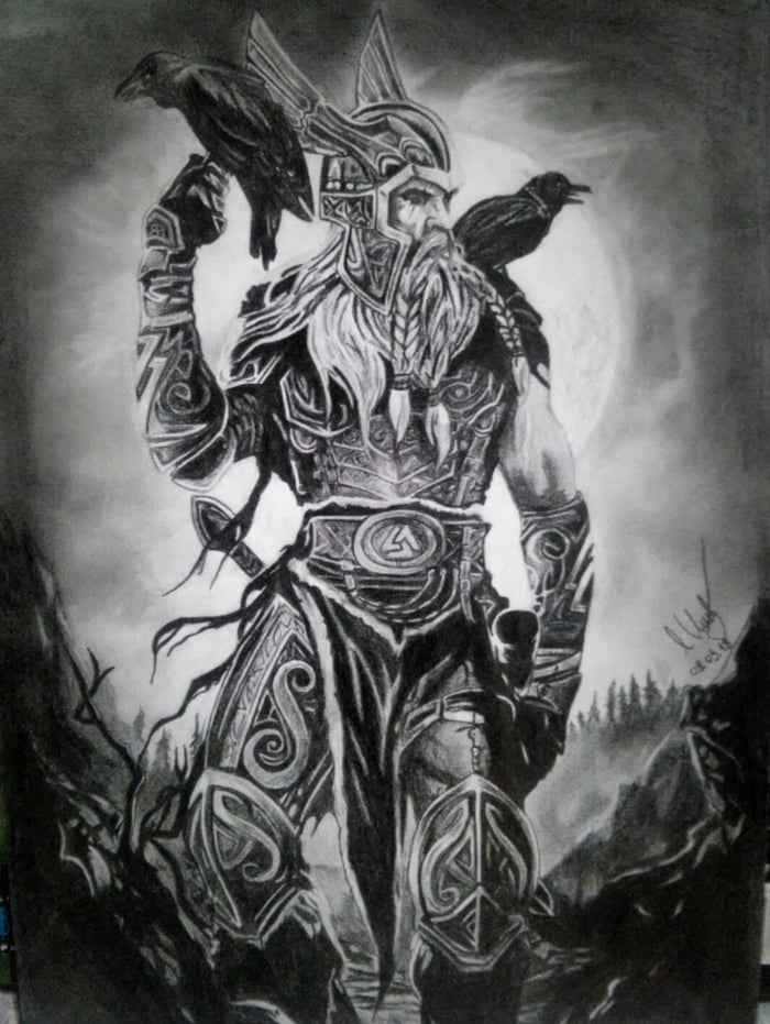 Odin Drawing at PaintingValley.com | Explore collection of Odin Drawing