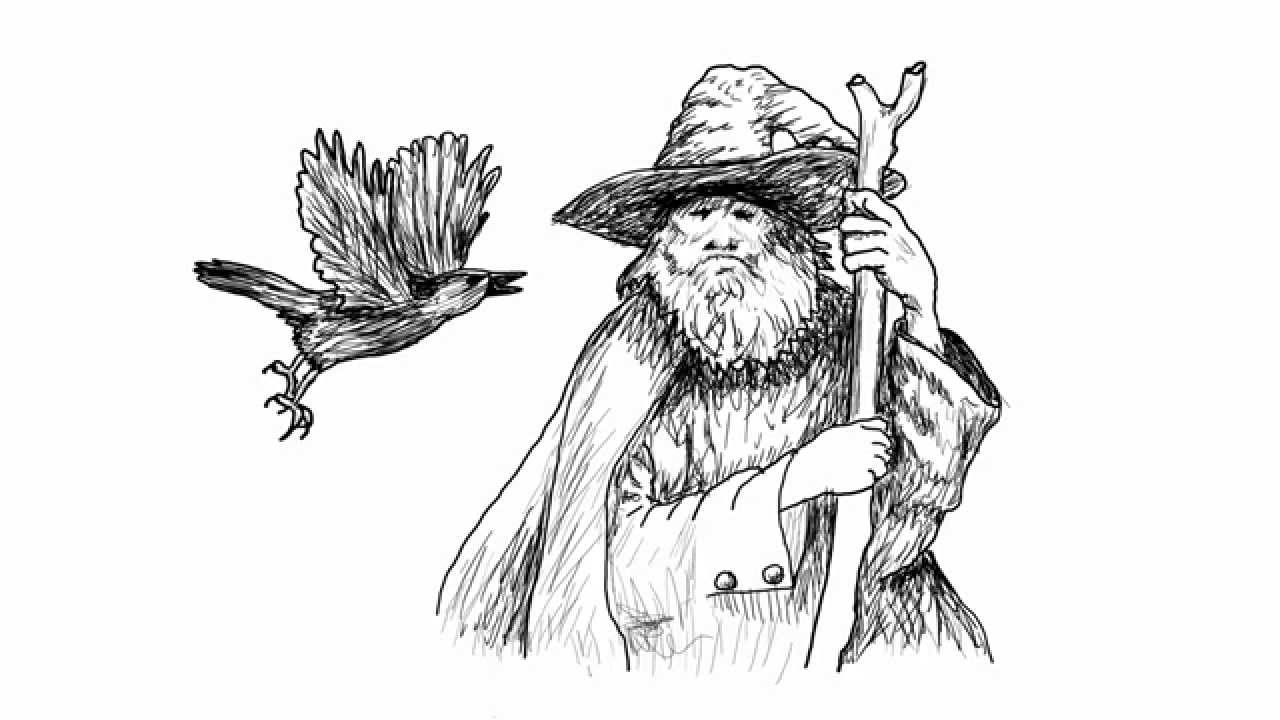 1280x720 odin the wanderer - Odin Drawing