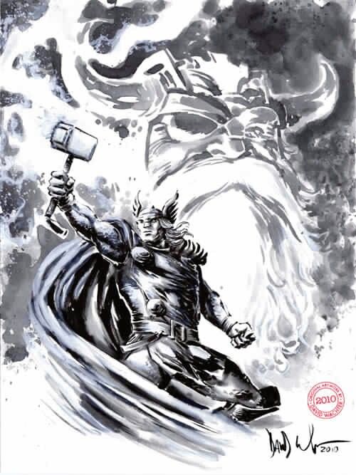 500x667 thor drawing odin homecoming thor drawing, artwork, art - Odin Drawing