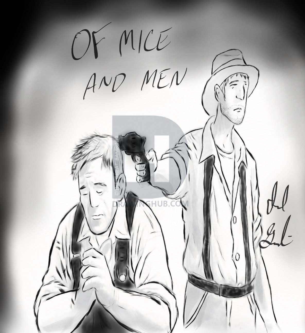 Of Mice And Men Drawings / An' I get to tend the rabbits... by Artsy