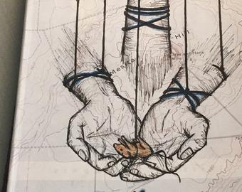 340x270 of mice and men etsy - Of Mice And Men Drawing