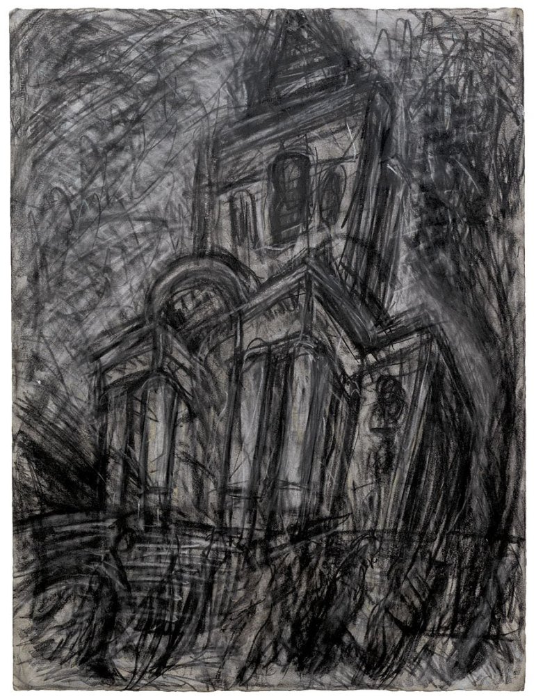 771x1000 leon kossoff london gallery drawings, paintings, charcoal, oil - Offer Drawing