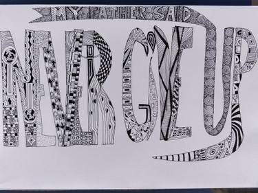 375x281 my father said never give up son - Offer Drawing