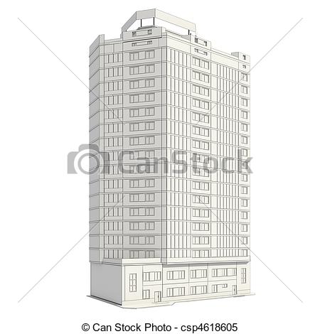 450x470 construction of office building - Office Building Drawing