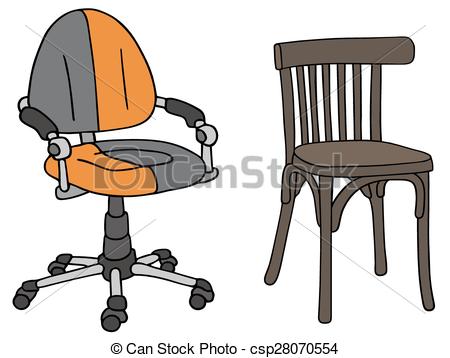 450x358 modern and old office chairs hand drawing of modern and vintage - Office Chair Drawing