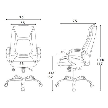 420x420 ergonomic faux leather high back office chair - Office Chair Drawing