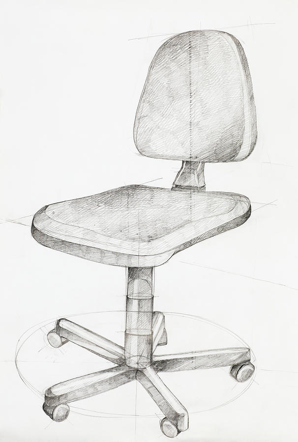 606x900 office chair drawing - Office Chair Drawing