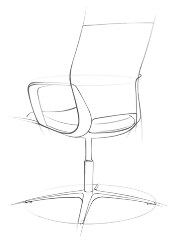 Office Chair Drawing at PaintingValley.com | Explore collection of ...