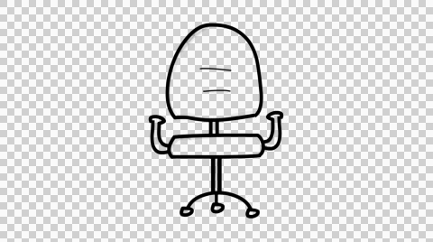 480x268 video office chair line drawing illustration animation - Office Chair Drawing