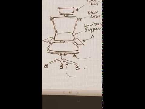 480x360 how to draw an ergonomic office chair - Office Chair Drawing