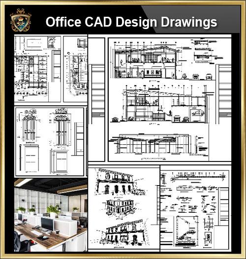 500x526 Commercial Building, Mixed Business Building Cad - Office Drawings