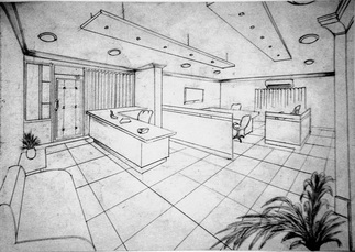 323x229 Perspective Office - Office Perspective Drawing