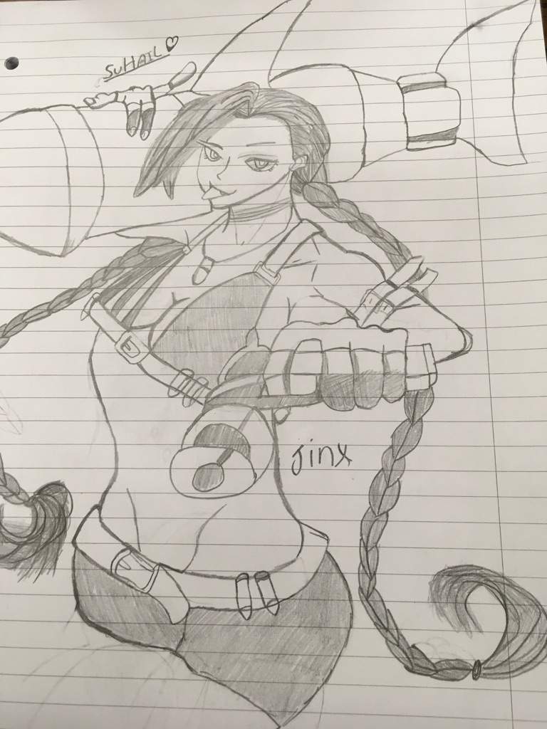 768x1024 jinx drawing league of legends official amino - Official Drawing