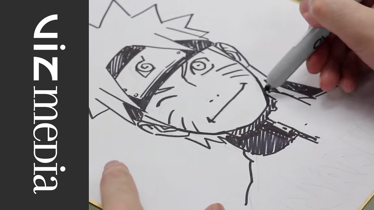 1280x720 naruto masashi kishimoto official creator sketch video - Official Drawing