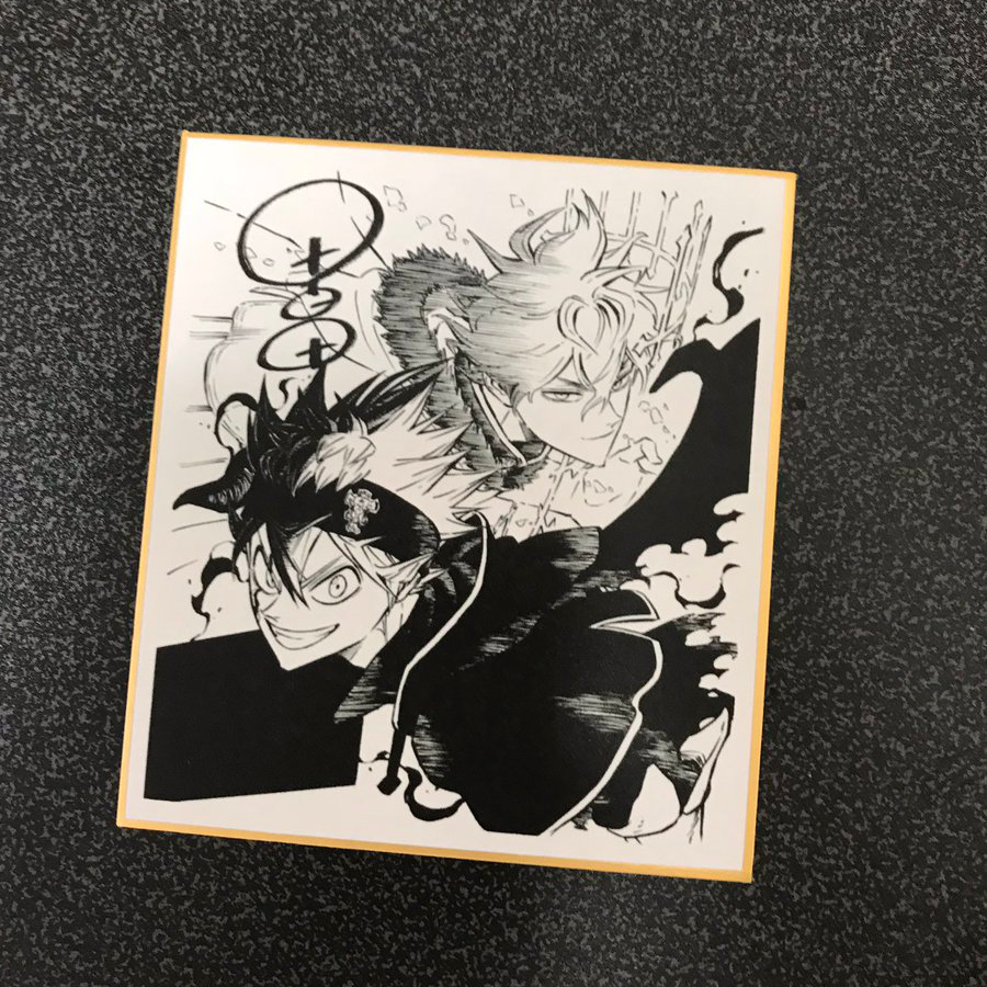 900x900 official drawing featuring asta and yuno! blackclover - Official Drawing