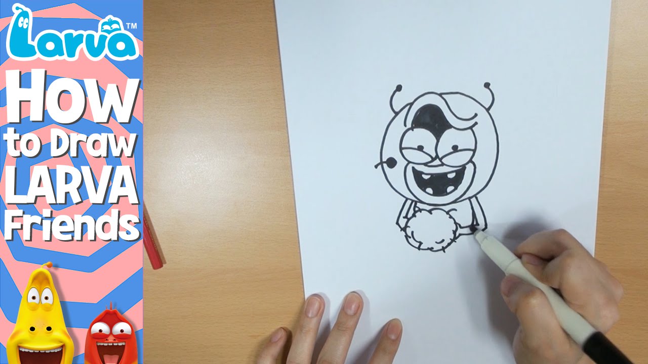 1280x720 official how to draw larva's friends - Official Drawing