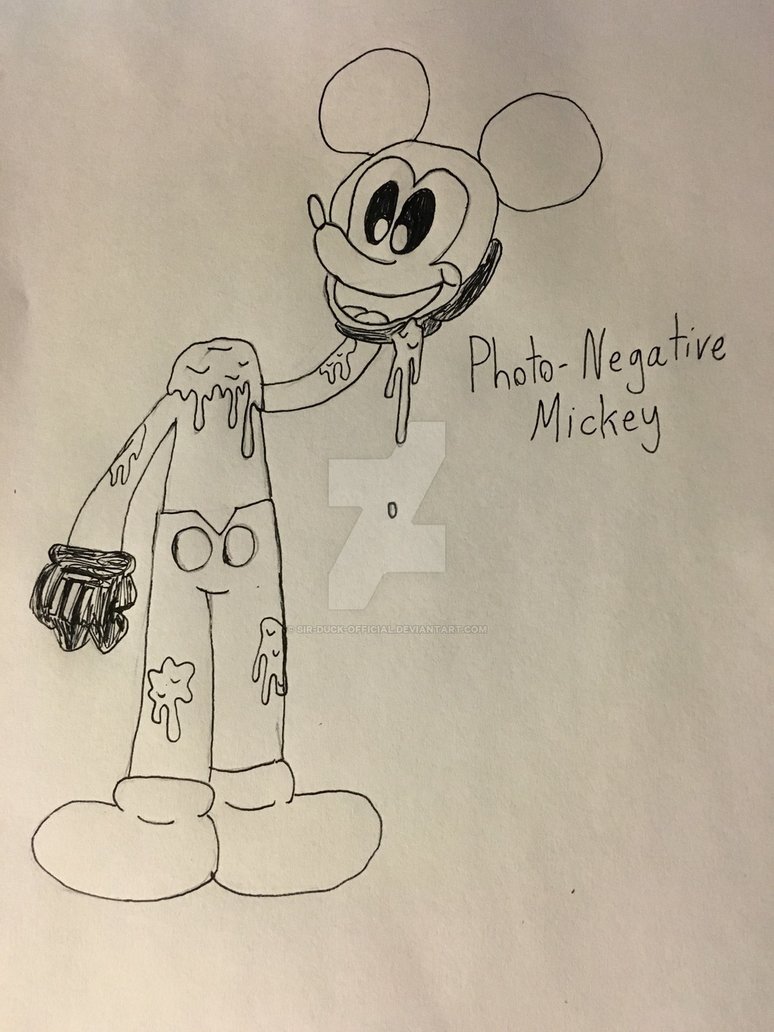 774x1032 photo negative mickey drawing - Official Drawing