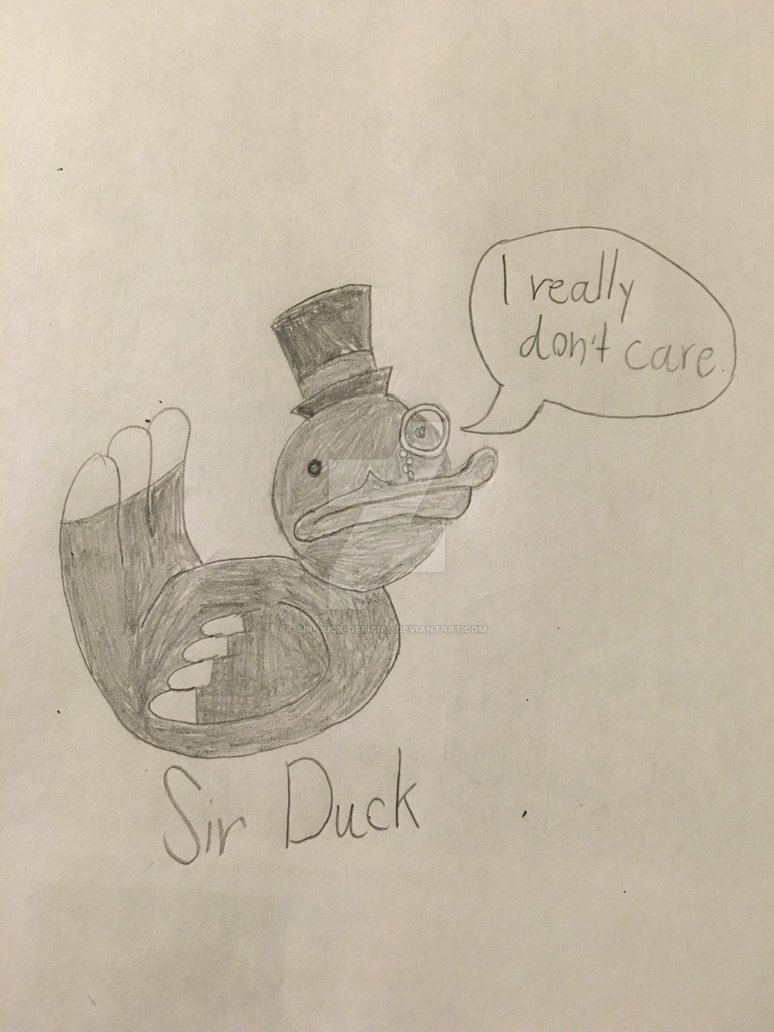 774x1032 sir duck graphite pencil drawing - Official Drawing