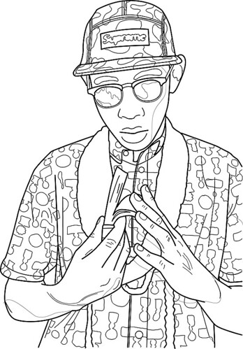 348x499 tyler, the creatorcontour drawingillustratoramboo hours - Ofwgkta Drawing