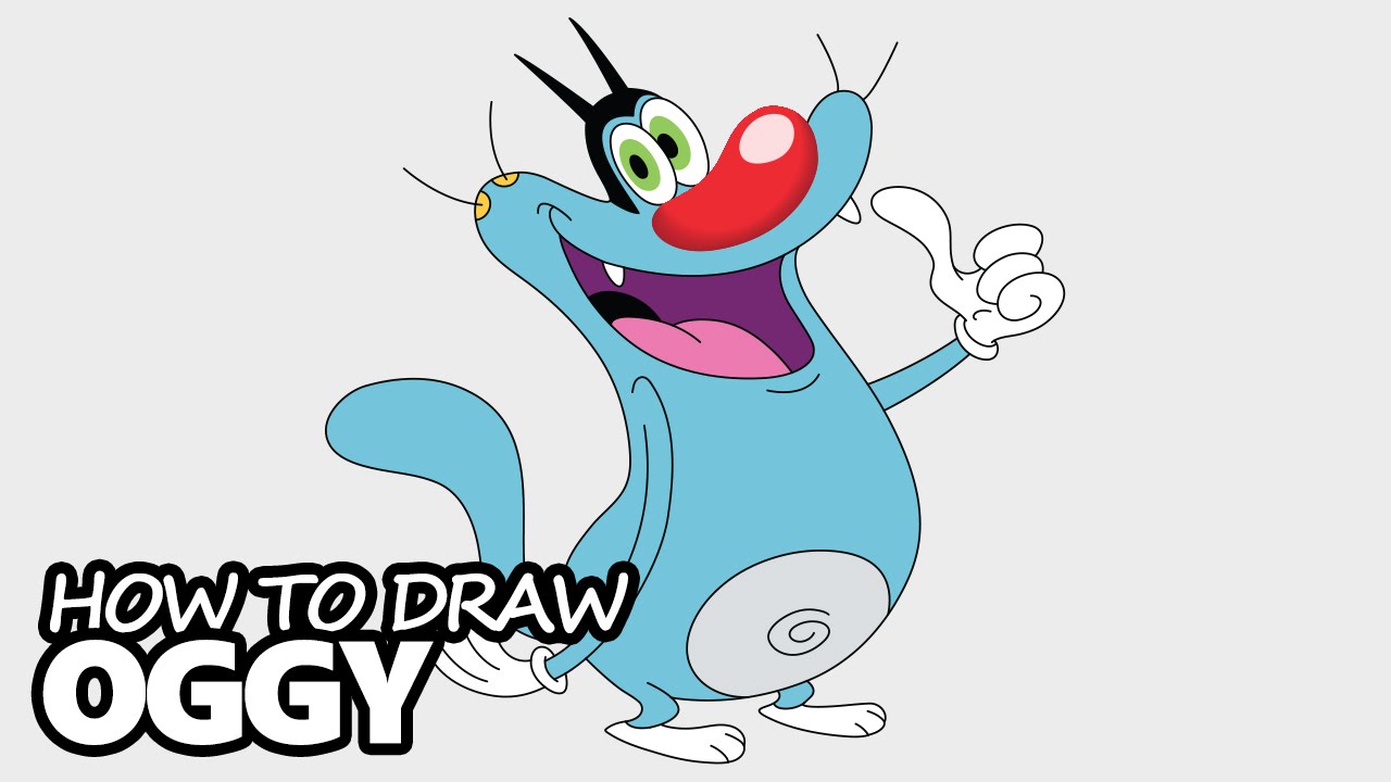 1280x720 how to draw oggy from oggy and the cockroaches - Oggy And The Cockroaches Drawing