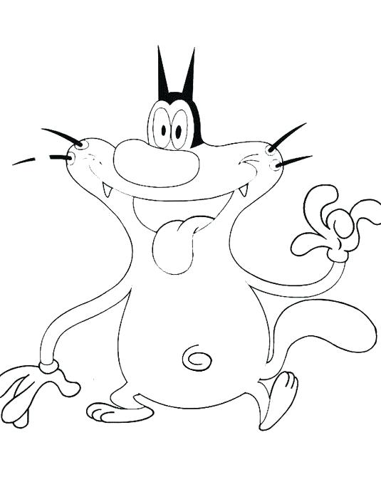 535x708 oggy and the cockroaches coloring cockroaches chasing each - Oggy And The Cockroaches Drawing