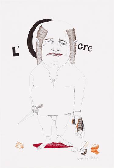 375x550 L'ogre Drawing - Ogre Drawing