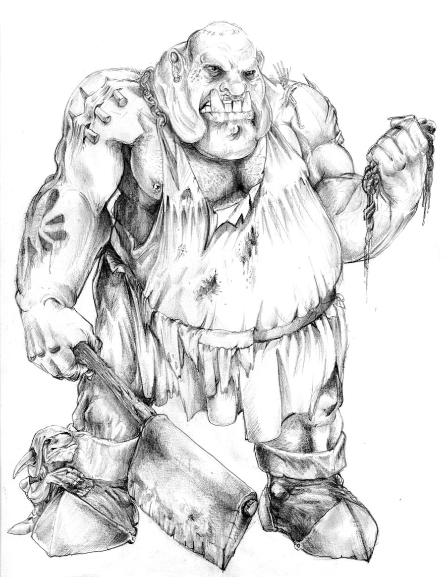 900x1164 Ogre Beautiful Image Drawing Drawing Skill - Ogre Drawing