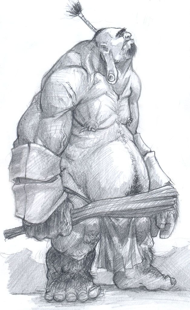 628x1024 Ogre - Ogre Drawing