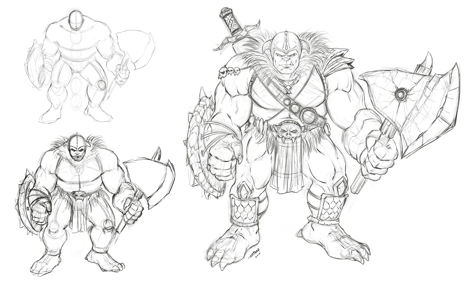 1600x966 Ram Studios Comics Learn To Draw And Paint An Ogre Concept - Ogre Drawing