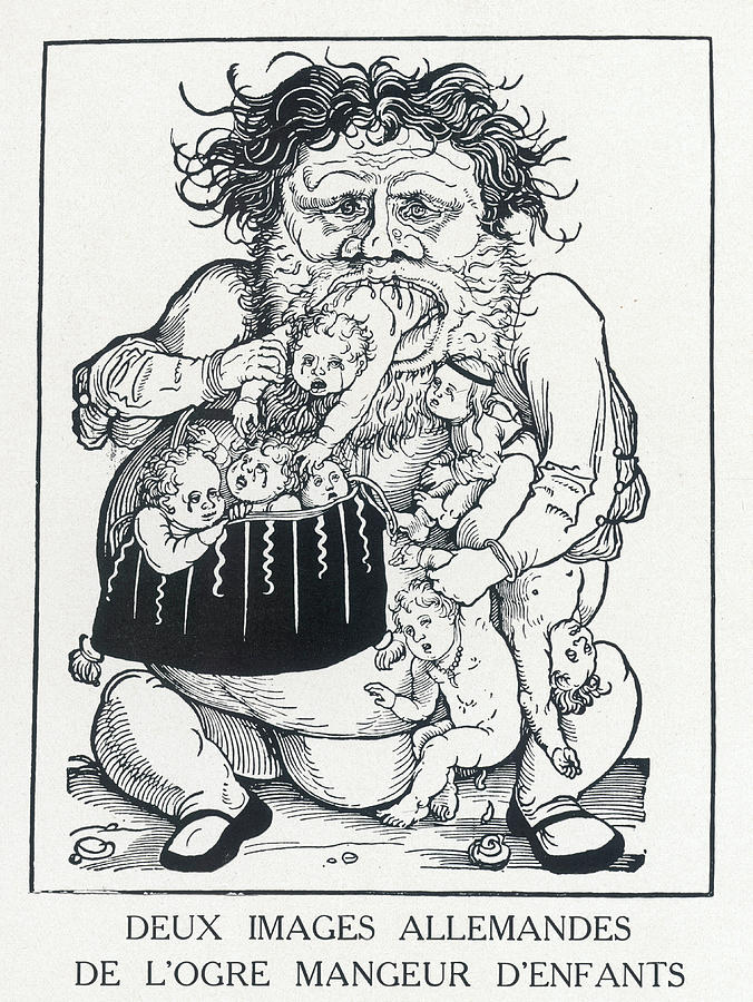 676x900 An Ogre Who Eats Children Who Drawing - Ogre Drawing