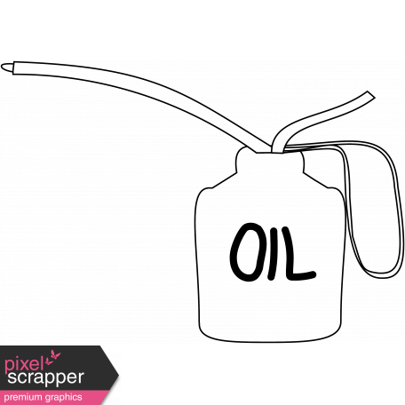 456x456 Oil Can Template Graphic - Oil Can Drawing