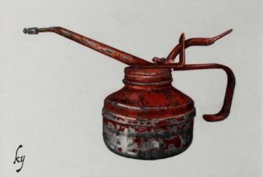 375x252 Old Oil Can' Drawing - Oil Can Drawing