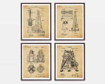 340x270 oil rig patent etsy - Oil Derrick Drawing